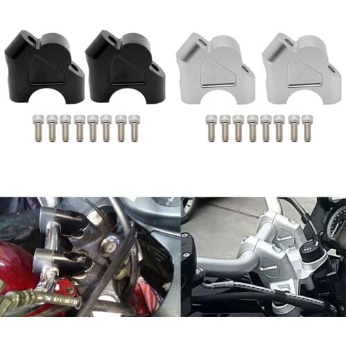 New Motorcycle Handlebar Riser Up Backs Moves Bracket Kit Handle Bar Riser Mount Clamp for bmw R1200GS LC ADV Rallye 1G13(K50)