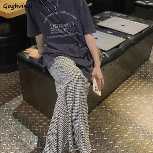 Casual Pants Women Loose Drawstring Retro Plaid Plus Size S-3XL Trousers Mopping Trendy Autumn Harajuku Streetwear Ulzzang Folds