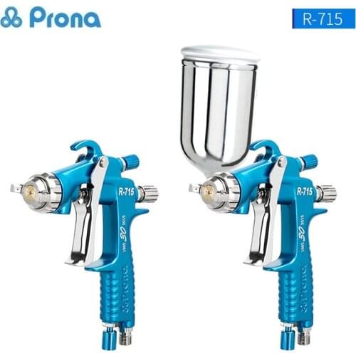 Prona R-715 Paint Spray Gun for Cars R715 Universal Pneumatic Tool Mini Painting Pistol Sprayer Power Tools Air Guns W71 Cup