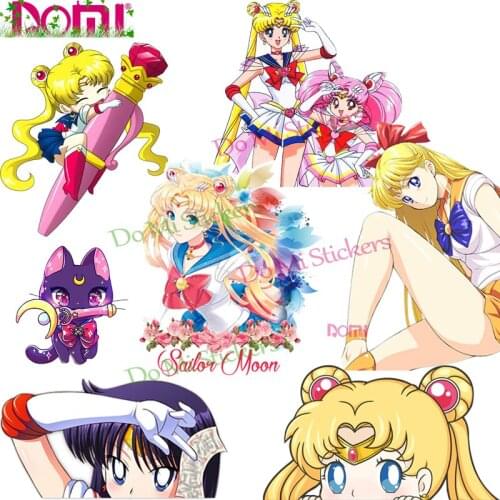 Sailor Cat Moon Anime Waifu Girl Car Sticker Decal Motocross Racing Laptop Helmet Trunk Wall Vinyl Car Sticker Die Cutting
