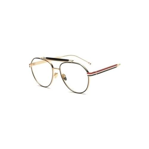 Vintage retro quality pilot sunglasses simple square style thom alloy frame clear lens women man fashion Eyewear Optiacl Glasse