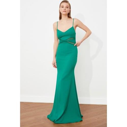 Trendyol Collar Detail Evening Dress & Prom Gown TPRSS21AE0123