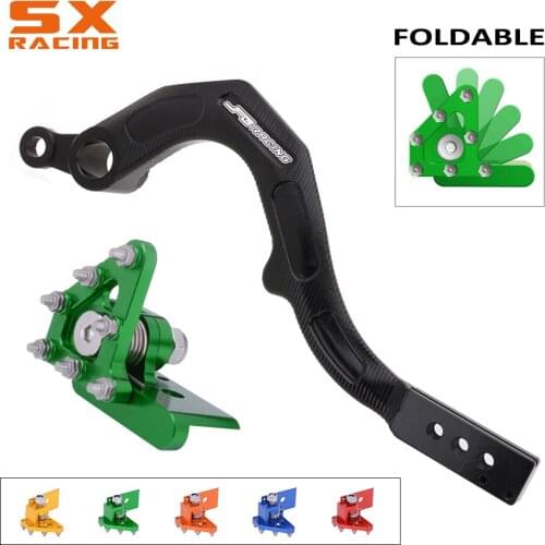 Motorcycle CNC Rear Foot Brake Lever Pedal For KAWASAKI KX450F KXF450 2006-2018 KX450 2019 KLX450R 2008-2019 Dirt Bike