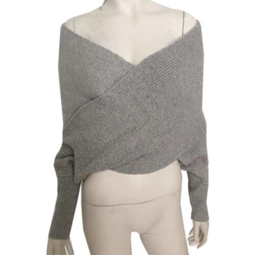 Knit Sweater Women 2017 Foreign Trade Fashion Irregular Sweaters And Pullovers European And American Vestidos MMY69109