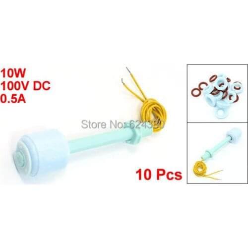 ZP8510 Fish Tank Pool Liquid Water Level Sensor Vertical P.P PP Float Switch Blue x 1 Bag ( 10 Pcs)