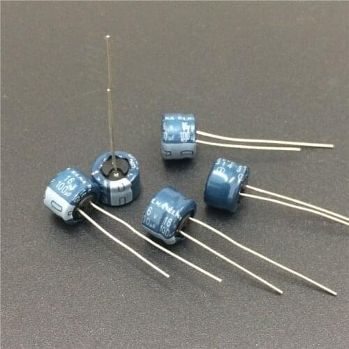 100pcs 100uF 16V Japan ELNA 8x5mm Low Profile 16V100uF Audio capacitor