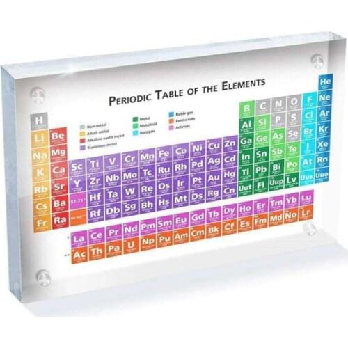 Acrylic Periodic Table Of Elements Kiode Table Display, With Elements Kids Teaching Birthday Teachers Day Gifts DROPSHIPPING