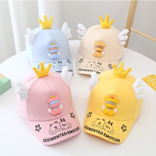 Doitbest 2021 Children Baseball Cap summer Hip Hop Crown Bear kids sun Hats Boys Girls Caps spring child snapback Hat gorras