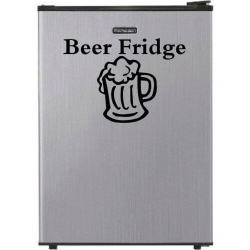 A Cup Of Beer Fridge Decals For Fridge Car Computer Posters Wall Art Removable Adhesives Murals Decals Vinyl Wall Stickers S-381