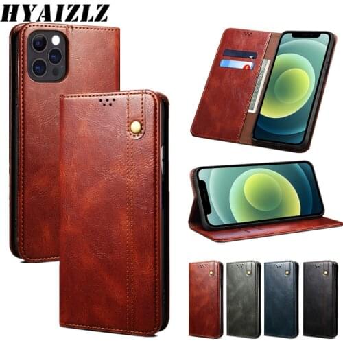 Leather Case Cover for iPhone 12 Pro Max 13 Mini 11 SE 2020 XR XS 6 7 8 Plus Flip Wallet Cover Cards Magnetic Protection Coque
