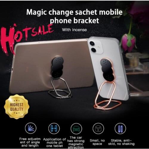 Finger Ring Holder Stand Grip Rotating For Mobile Phone Car Magnetic Mount Phone Back Sticker Pad Unniversal Bracket