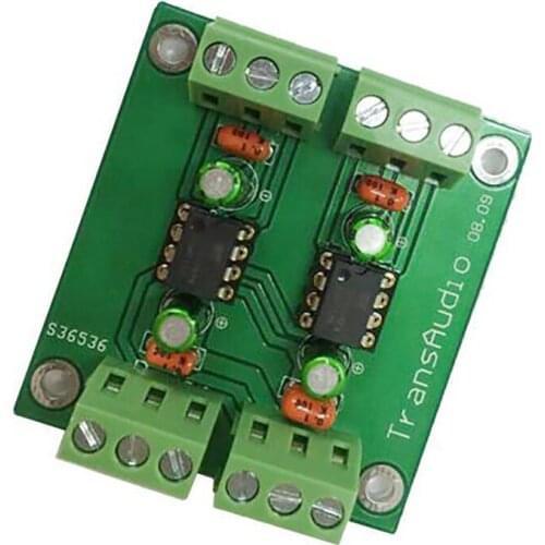 DRV134PA Dual-Channel Single-Ended to Balanced Finished Board, Output Stereo Converter Board Low Distortion Dual Channel