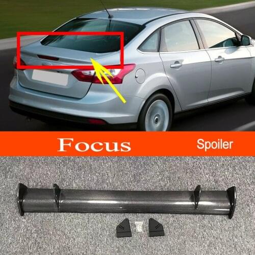 Focus 2011-2018 Real Carbon Fiber GT-style Car-styling Sporty Rear Trunk Wing Spoiler for Ford Focus 2011-2018 Sedan