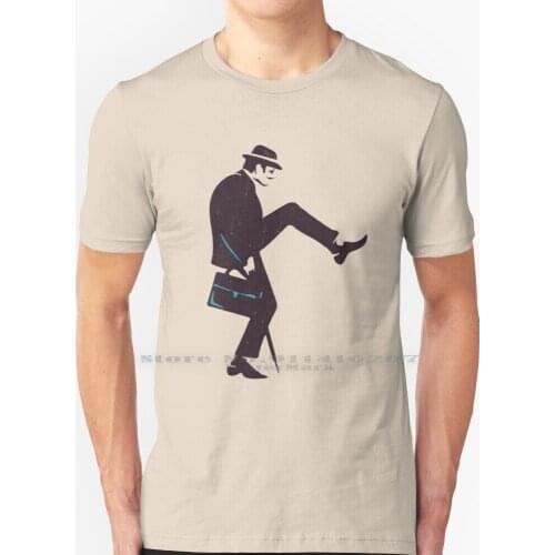 Ministry Of Silly Walks T Shirt 100% Pure Cotton Ministry Of Silly Walks Silly Walk Black Funny Comic Fun Humor Icon Ministry