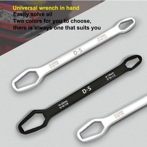 Wrench Universal Torx Wrench Double-headed Self-tightening Multifunctional Dismantling Screws Repairing Tools 8-22mm