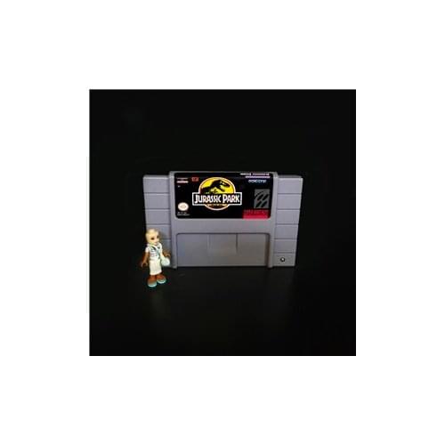 Jurassic Park 1 or Jurassic Park Part 2 The Chaos Continues - Action Game Cartridge 16 bit 46 pin USA Version