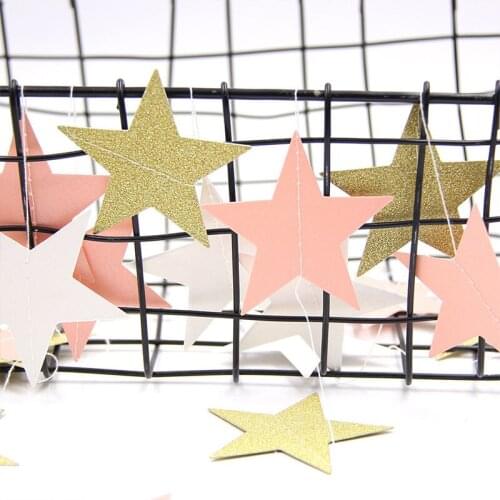 Round Flower Star Flower Paper Rope Flower Party Birthday Party Decoration Flag Window Home Carnival Decoration Wall Decoration