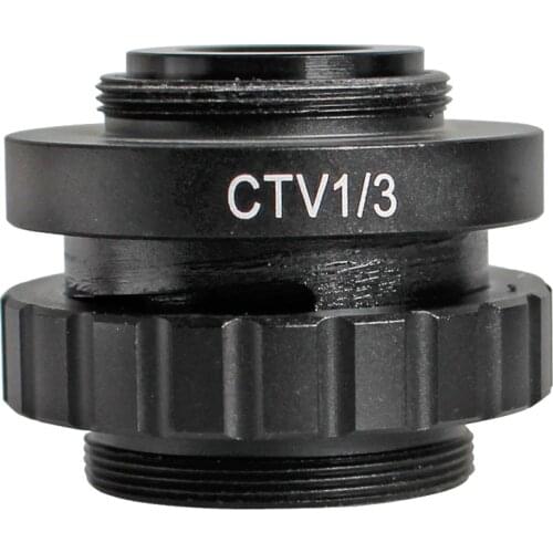 Metal Microscope Camera Adapter 1/3 CTV CCD Camera Adaptor Trinocular Microscope C-mount Lens Standard C Interface Accessories