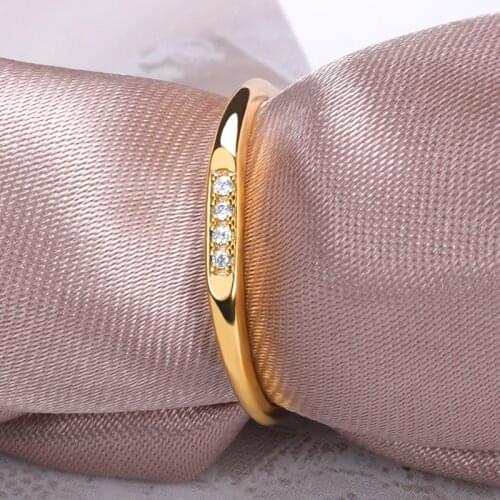 Cute Zircon Round Rings for Women Minimalist Fine Crystal Small Ring Gift Engagement Anniversary Birthday Party Bijoux