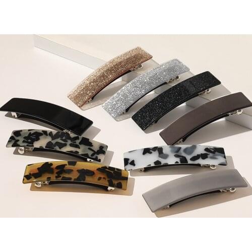 Fashion Hair Clips Leopard Marble Textured Geometric Hair Pins Hair Barrettes Hair Clips for Girl Hairpin Women Hair Accessories