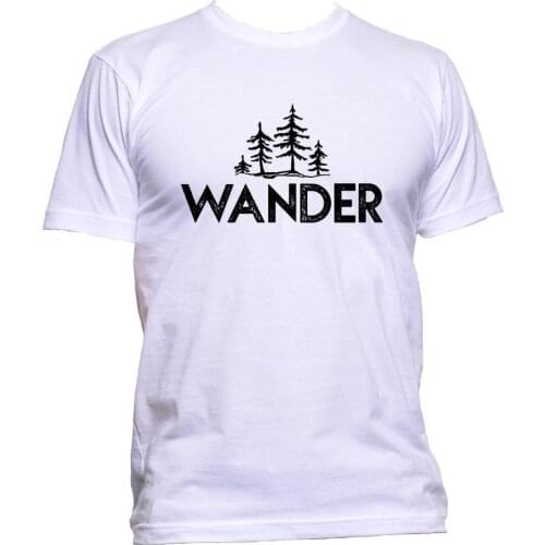 New Fashion Mens Tops Cool O Neck T-Shirt Wander Forest Men T Shirt