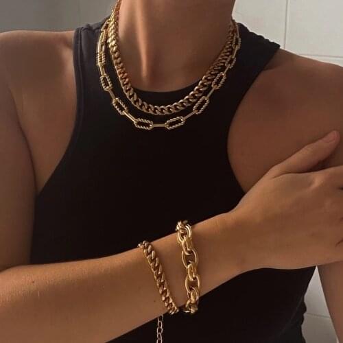 New Mix Jewelry Trendy Cuban Chain Men and Women Bracelet Classic Chain Bracelet For Men Women Jewelry Gift