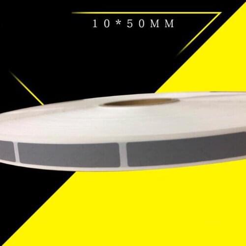 Wholesale high-quality 10x50mm silver scraping film,scratch off stickers , password stickers, scraping card stickers
