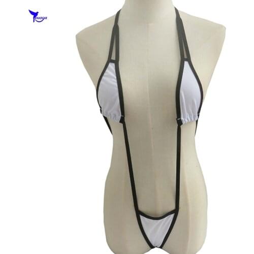 Beachwear Sunbathing G-string Micro Bikini Set Women Sexy Mini Extreme Transparent Triangle Bathingsuit Thong Lingerie Underwear