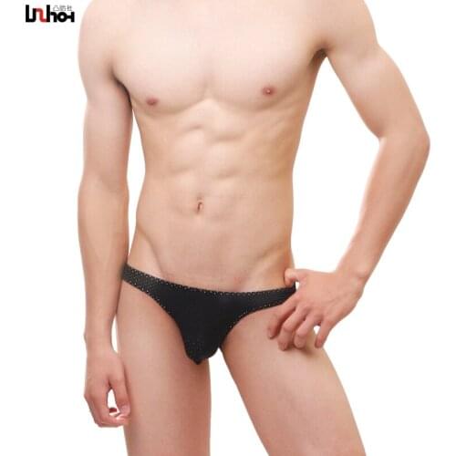 Sexy Underwear Men Briefs Shorts Breathable Mesh Underpants Male Solid U Convex Pouch Low Waist Panties Cuecas Plus Size M-XXL