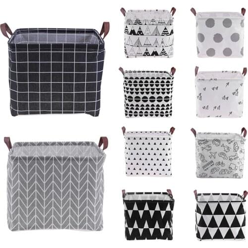 Foldable Laundry Basket Storage Basket Storage Barrels for Kids Sundries Toys Holder Container Basket Organizer Bag