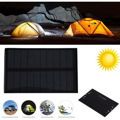5V 1.2W 240mA DIY Polycrystalline Silicon Solar Panel Battery Solar Charger 110mm x 69mm Portable Mini Solar Charger