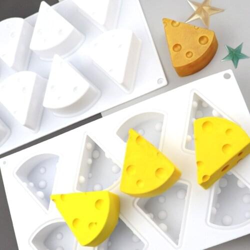 Cheese Shaped Cake Silicone Mold Dessert Mousse Chocolate Fondant Form Handmade Candle Soap Decorating Mould Pastry Tools