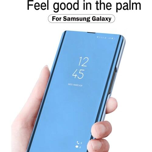 Smart Mirror Flip Phone Case For Samsung Galaxy A52 A32 A72 A51 A71 A12 5G Full Cover Protective Case For Samsung A52 A72 Coque