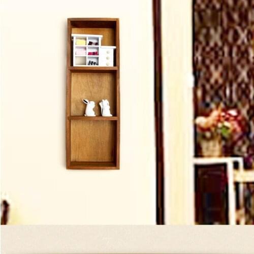 1PC Wooden Wall Shelf Storage Holders and Racks Desktop Shelves Wall Mounted Type Kitchen Bathroom Decor Shelves EJL 070