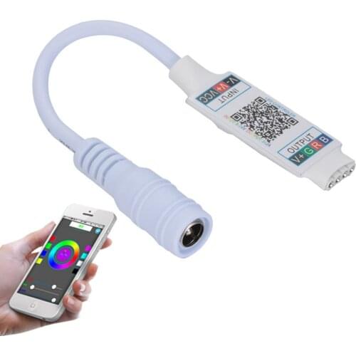 1pcs Wifi Mini RGB Bluetooth Controller DC 12V24V Mini Music Bluetooth Controller Light Strip Controller For RGB RGBW LED Strip