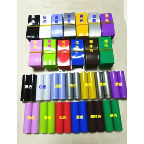 500pcs 18650 Battery Casing Heat Shrinkable Sleeve Insulation Battery Cover PVC Heat Shrinkable Film 75*30mm