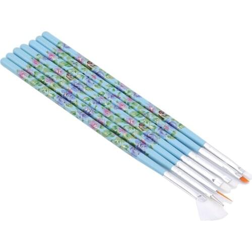 Hot Sale Darwing Brushes Sets Dotting Pen Liner Stripe Gradient Tools Nail Art Accessories 7PCS Nail Art Painting Brush 2020 New