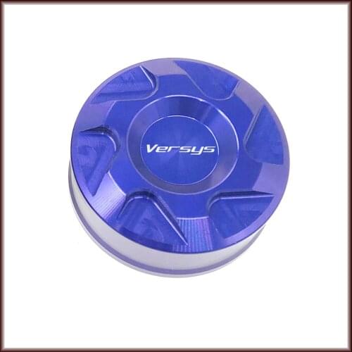 Motorcycle Accessories Rear Brake Fluid Reservoir Cover Cap Aluminum For KAWASAKI VERSYS-X 300 KLE 650/1000 VERSYS 2009-2019