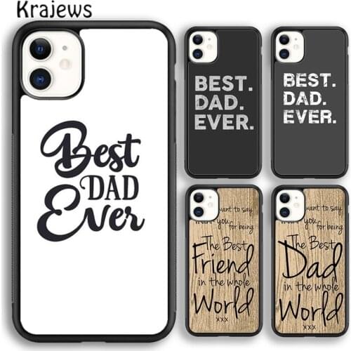 Krajews Best Dad Ever Cool Man Guy Phone Case For iPhone 5 SE 6s 7 8 plus X XR XS 11 12 pro max Samsung Galaxy S8 S9 S10 Plus