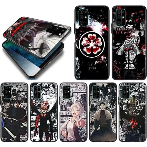 Anime Black Clover Silicone Cover For Huawei Honor 10i 10 9C 9A RU 9X 9N 9S 9 Pro Lite Play 3E V9 Black Phone Case