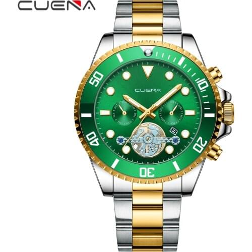 CUENA Mens Stainless Steel Watch