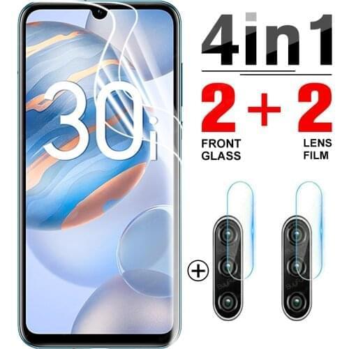 4-in-1 Hydrogel Film for Huawei Honor 30i Russia Screen Protector TPU Protective film For Honer Honr 30i 30 i safety not glass