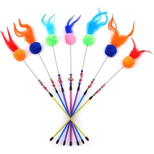 Pet Cat Toy Plush Funny Play Cat Toys Ring Bell Happy Cats Accessories High Quality Good Elastic Rope Toy pet supplies cat toys