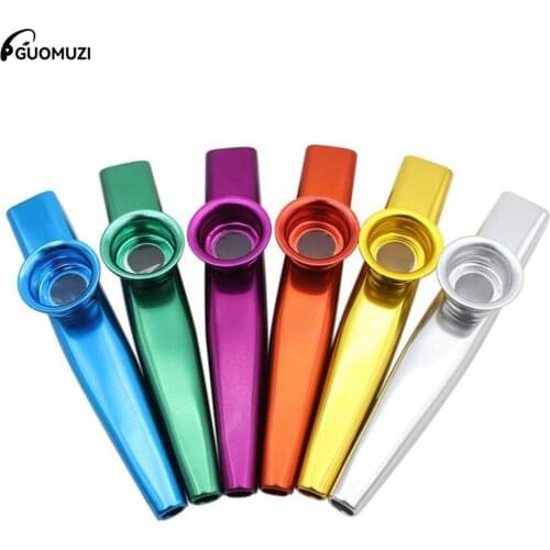 Metal Kazoo Harmonica Mouth Flute Kids Party Gift Kid Musical Instrument With Flute Diaphragm