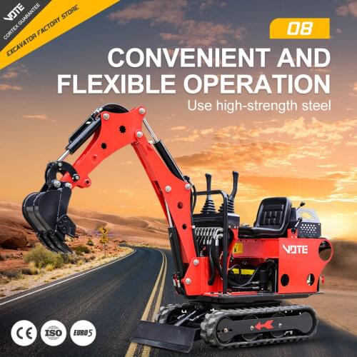 0.8 ton China mini excavator exported to Europe complete CE EPA Micro Digger recruiting agents