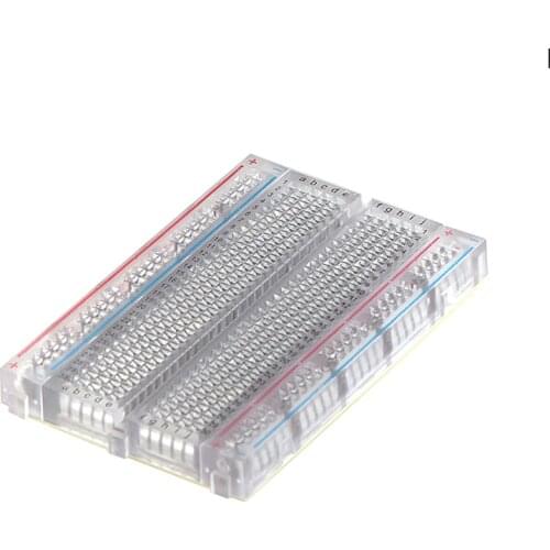 400 Tie Point Interlocking Solderless mini Breadboard Transparent breadboard for arduino 83X55 mm Crystal Breadboard