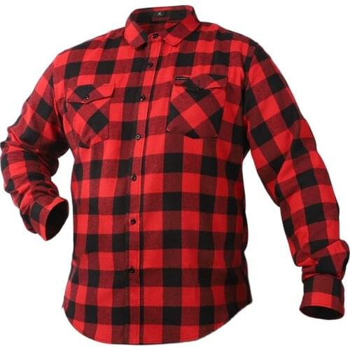 Vintage Flannel Plaid Shirt Men Long Sleeve American Casual Shirts Dress Red Black White Oversize Mens Clothes 2021 Spring