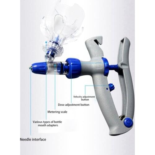 Continuous Syringe Automatic Adjustable Veterinary Syringe for Chicken Duck Poultry Durable Vaccine Injector Veterinary Tool
