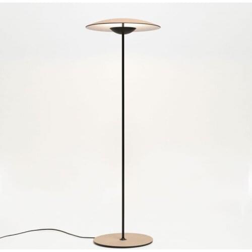 Nordic Floor Lamp Led Modern Iron Wood color Floor Lamps For Living Room Bedroom Study Decor Home LED Standing Lamp