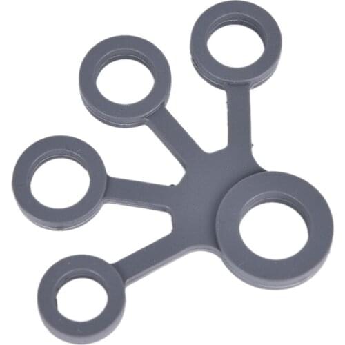 Finger Hand Grip Silicone Ring Gripper Strengthener Exerciser Trainer Resistance Band Fitness Expander Stretcher 3 Levels